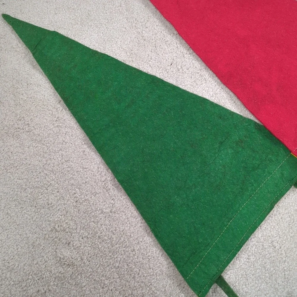 2 The Cascades Jackson Michigan MI Felt Pennant Vintage Travel Souvenir 40s 50s